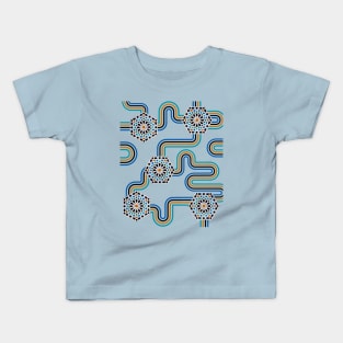 Mozaic Maze - Hexa Jewel Kids T-Shirt